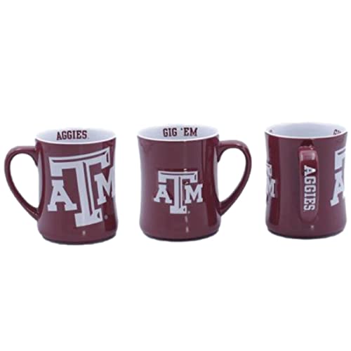 Texas A&M Aggies Ceramic 16oz Relief (3D) Mug