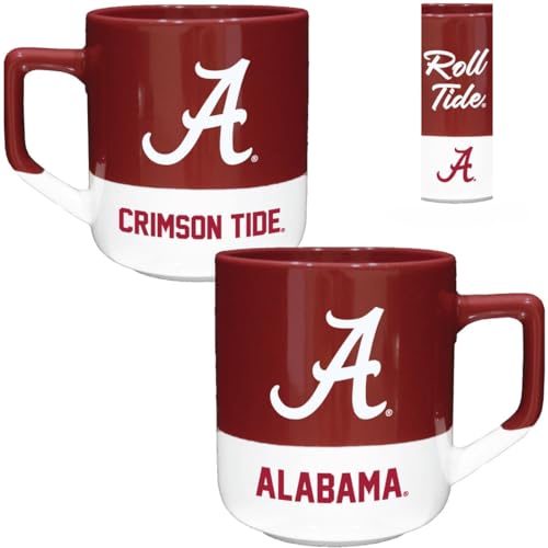 RFSJ Alabama Crimson Tide Ceramic 20 oz Campus Colors Mug – Official Team  Logo Coffee Cup – Handwash Recommended
