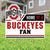 Ohio State Buckeyes Outdoor Lawn Yard Fan Sign, Officially Licensed, Weather resistant plastic, 19"x22" includes stakes, UV printed to elimate fading
