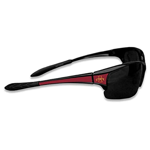 Iowa State Cyclones Black Sports Elite Style Sunglasses with Logo on the Corners 