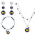 From The Heart Michigan Wolverines Logo Jewelry Combo (Bracelet, Necklace, Earrings)