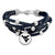 West Virginia Mountaineers Leather Strand Bracelet with Logo and Lobster Clasp Jewelry