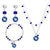 From The Heart Kentucky Wildcats Logo Jewelry Combo (Bracelet, Necklace, Earrings)