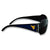 West Virginia Mountaineers Black Ladies Fashion Sunglasses with Arm Logo - Sports Team Accessories