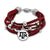 Texas A&M Aggies Leather Strand Bracelet with Logo and Lobster Clasp Jewelry