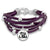 LSU Tigers Leather Strand Bracelet with Logo and Lobster Clasp Jewelry