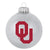 Oklahoma Sooners Blown Glass Sparkle Ornament - Sports Team Accessories