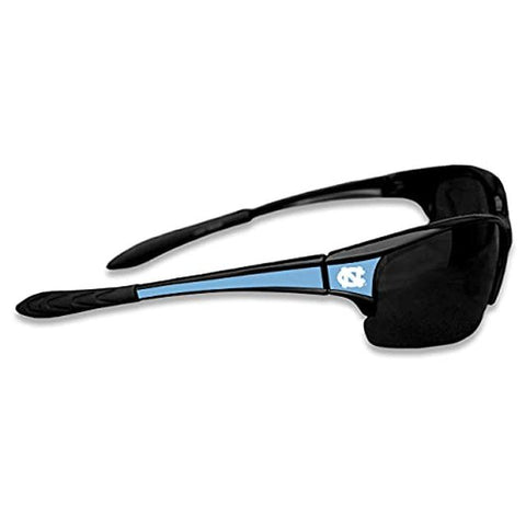 North Carolina Tar Heels Black Sports Elite Style Sunglasses with Logo on the Corners 