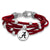 Alabama Crimson Tide Leather Strand Bracelet with Logo and Lobster Clasp Jewelry