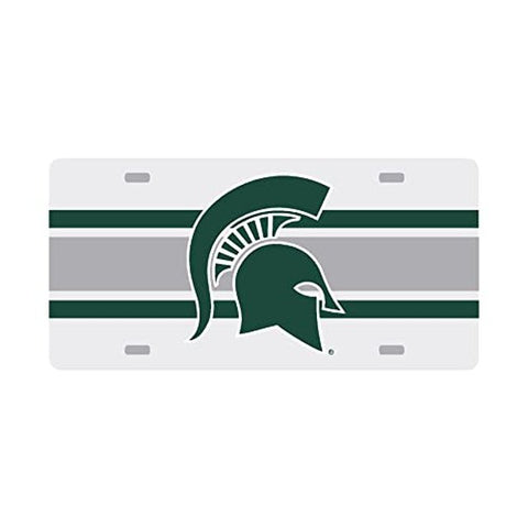 Color Shock Michigan State Spartans Colored Metal License Plate Vehicle Mounts & Holders
