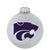 Kansas State Wildcats Blown Glass Sparkle Ornament - Sports Team Accessories